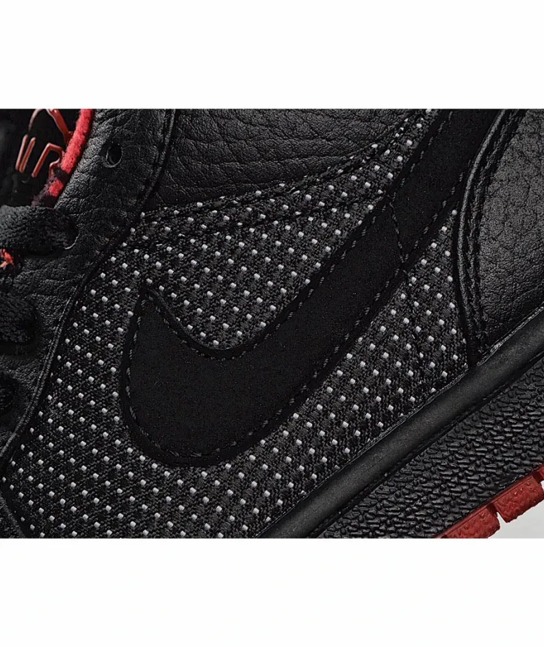 Air Jordan 1 Retro Low 'Black Silver Red'