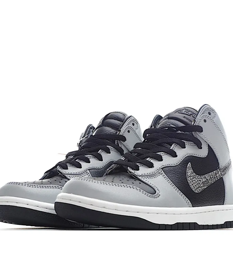 Nike Dunk High 3M Reflective Grey Black