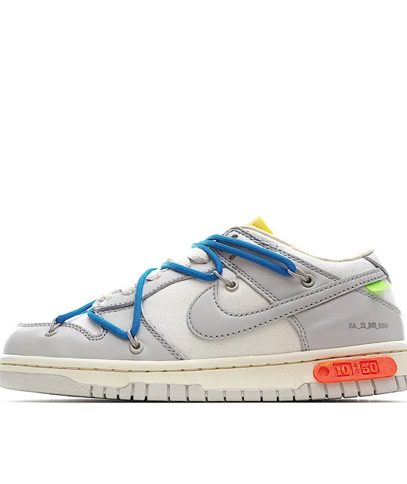 Nike 0ff-White x Nike Dunk Low "02 of 50" OW White Grey