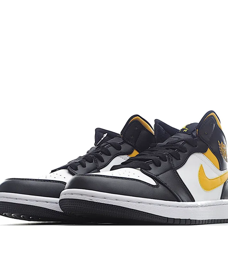 Air Jordan 1 Mid 'Black University Gold