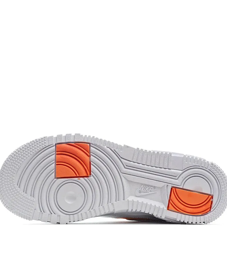 Nike Air Force 107 White and Orange