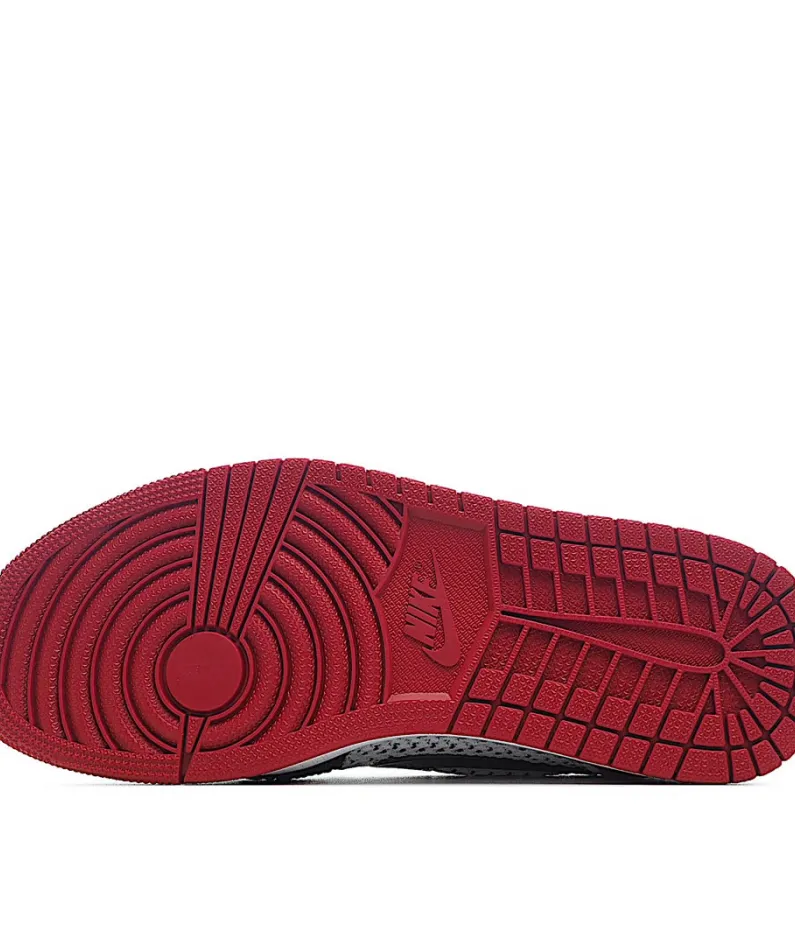Air Jordan 1 Retro low Flyknit AJ1 Low Black Black And Red
