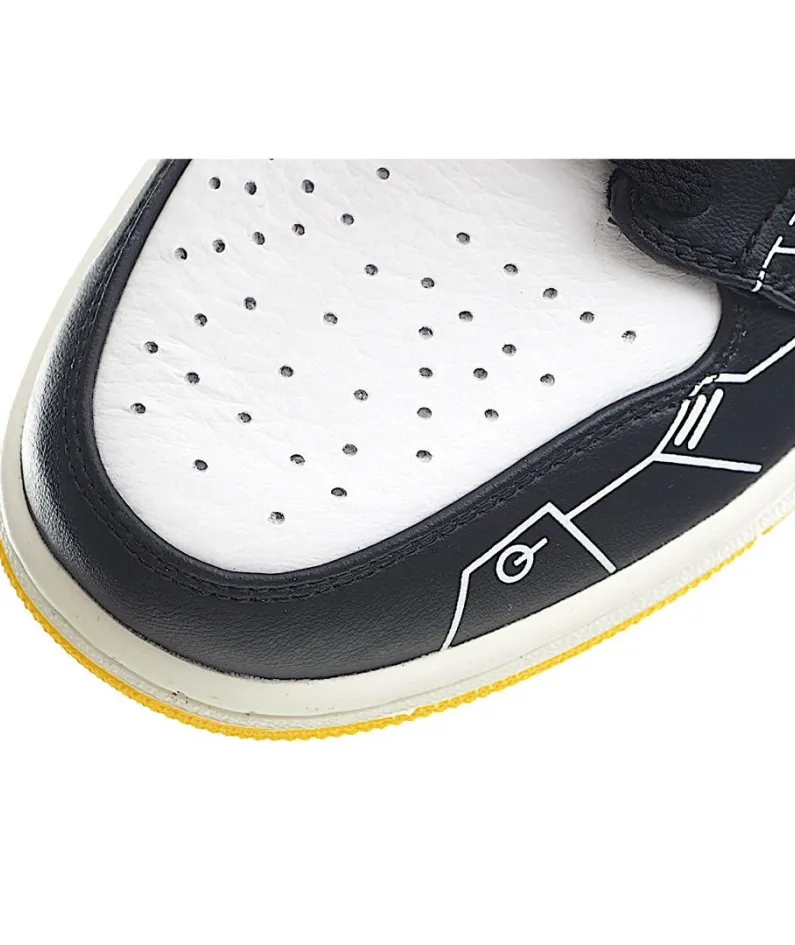 Air Jordan 1 Mid Video Game Series AJ Mid Basketball Shoes