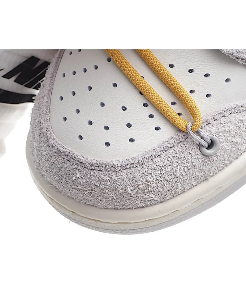 Nike SB Dunk OFF-WHITE Grey-Yellow-Blue