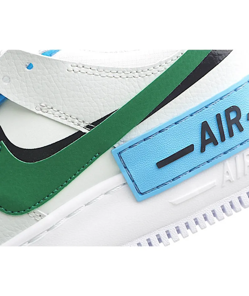 Nike Air Force 1 Shadow White Green Blue