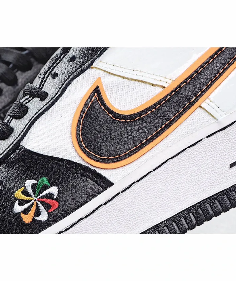 Nike Air Force 1 Low-Top Sneakers Black & White