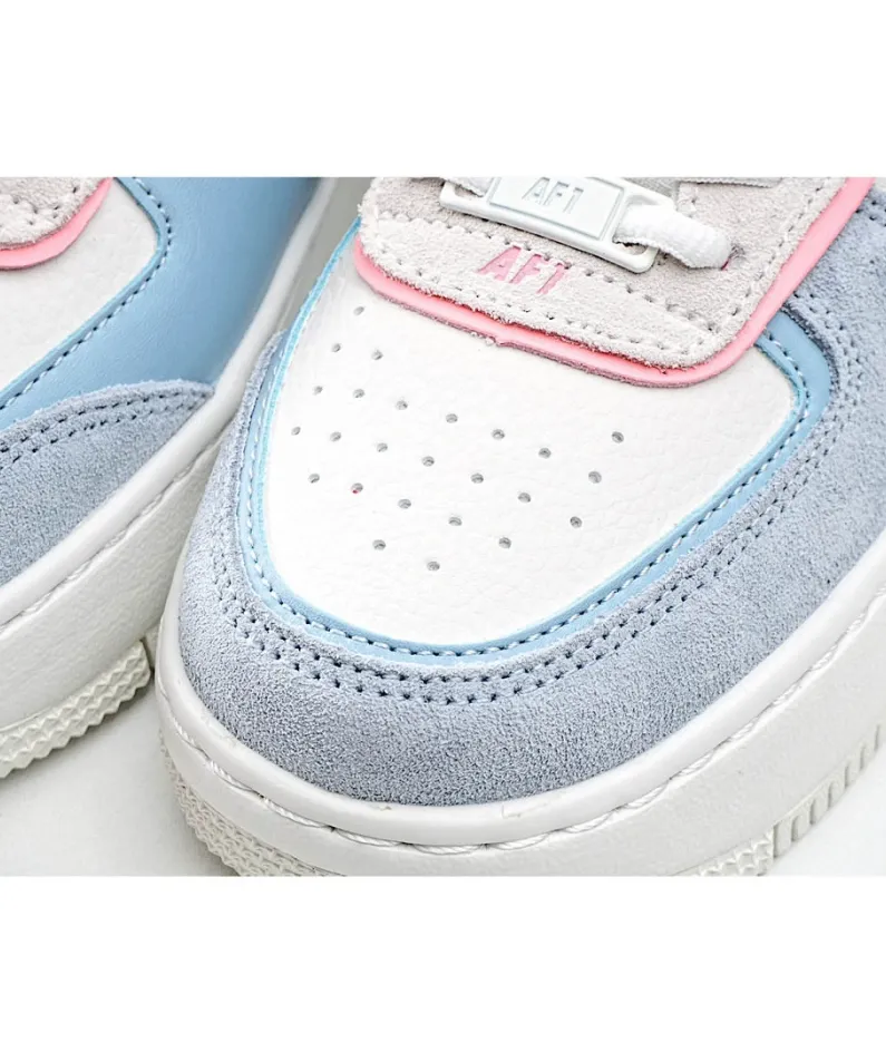 Nike Air Force 1 Shadow Blue Pink Green