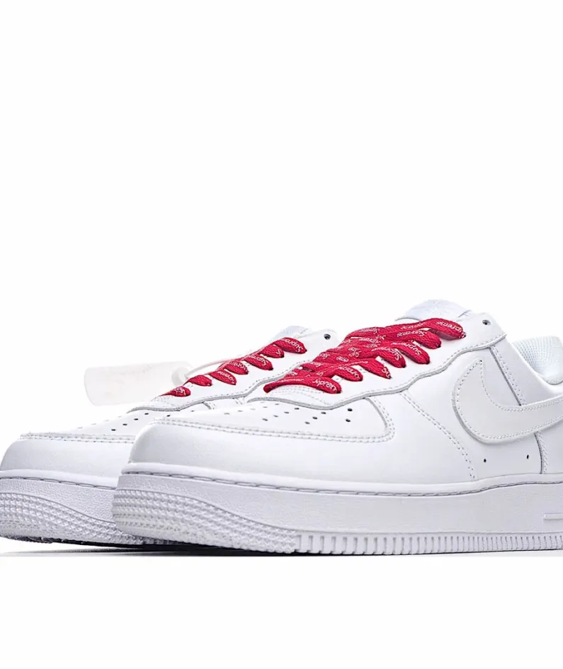 Nike Supreme X NK AIR Force 1 Low White Red