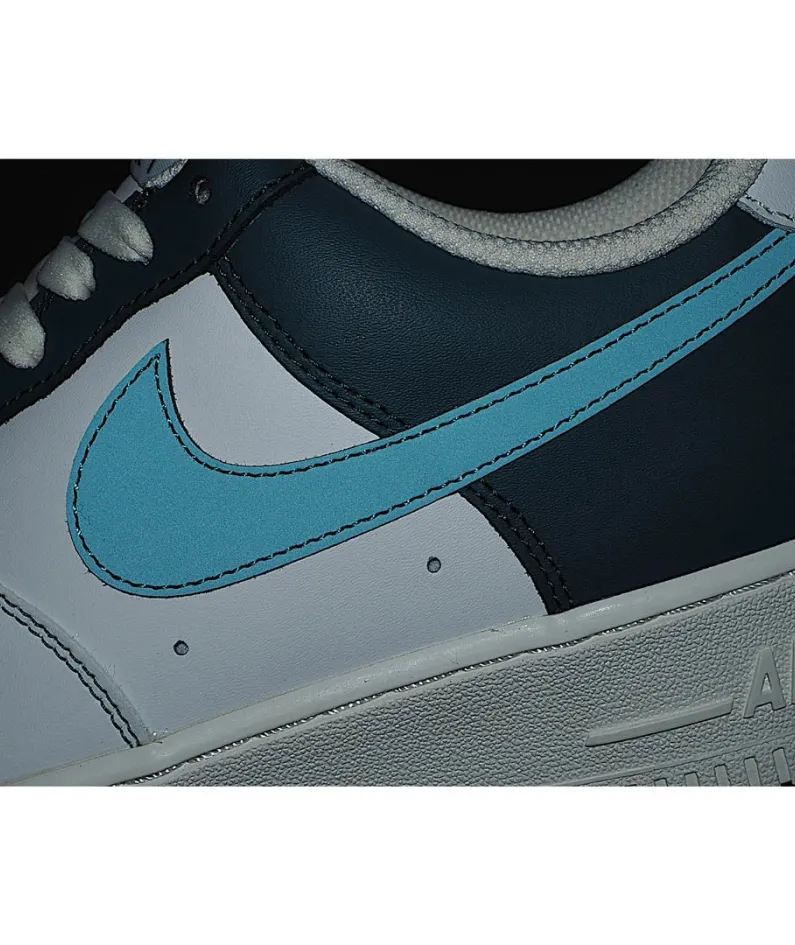 Nike Air Force 1 White and Green Reflective