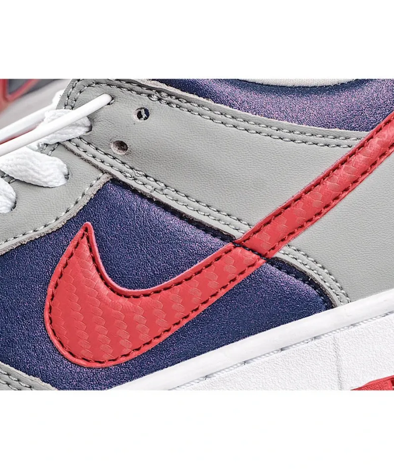 Nike SB Dunk Low Pro QSSamba Grey Red Blue