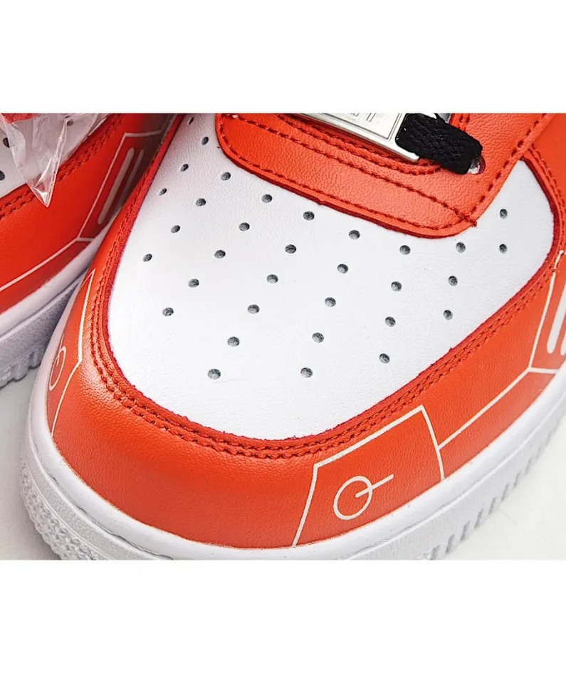 Nike Air Force 1 Low'07 White Red Black Low Top Sneakers