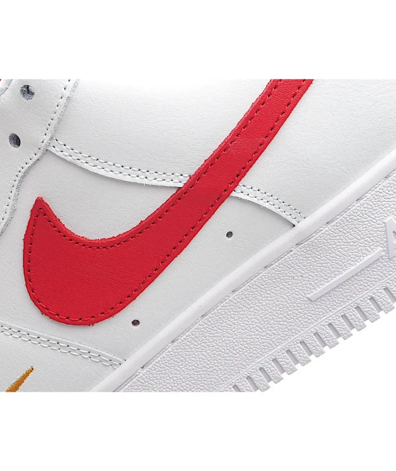 Nike Air Force 1 '07 Essential White and Red Low Top
