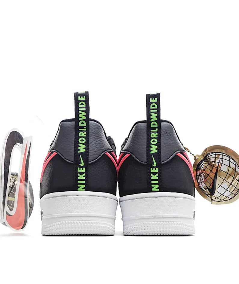 Nike Air Force 107 Low "World Wide" Black Green Red