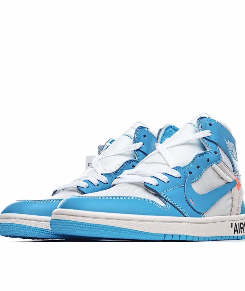 Air Jordan 1 Retro High OFF-WHITE University Blue UNC THE THE OW北卡蓝 