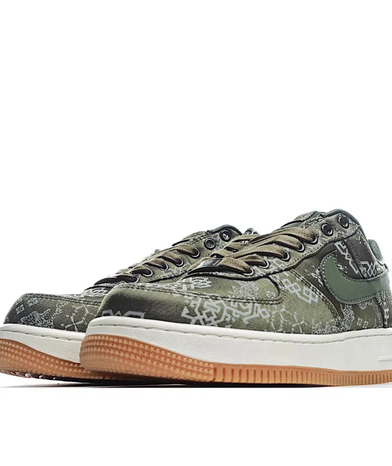 Nike CLOT X Nike Air Force 1 Green Silk