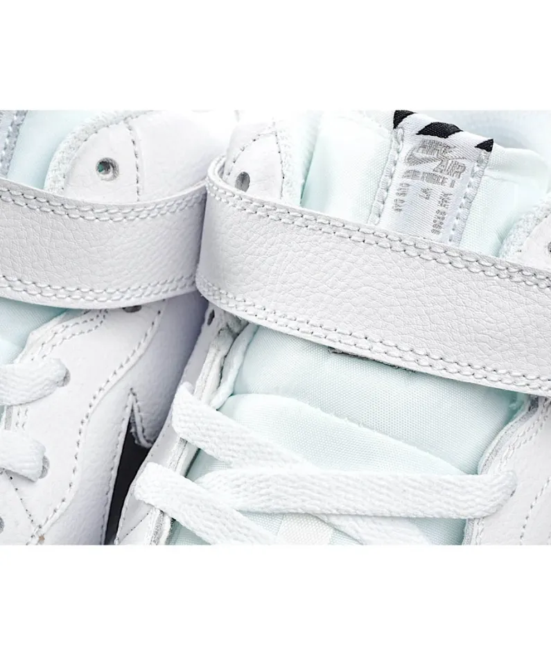 Nike Air Force 1 Lv8 Mid Top White Black 3M Reflective