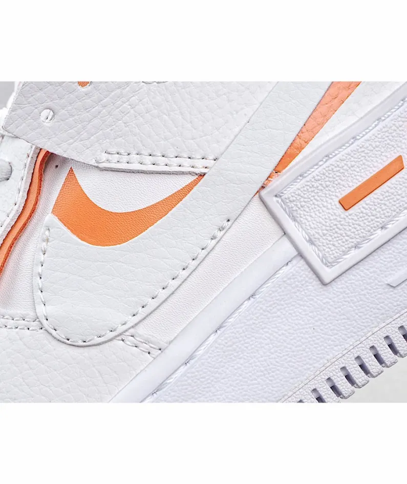 Nike WMNS Air Force 1 Shadow White Orange Orange Sneakers