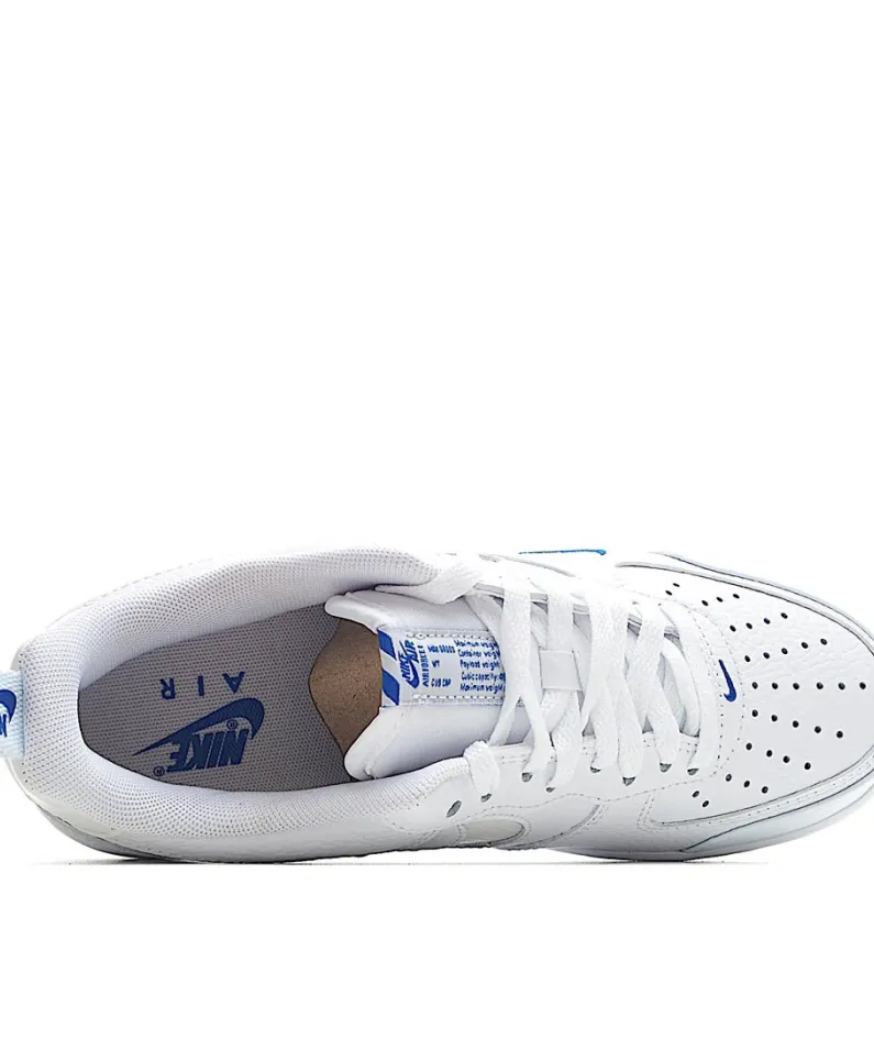 Nike Air Force 1 Low Top White and Blue Reflective
