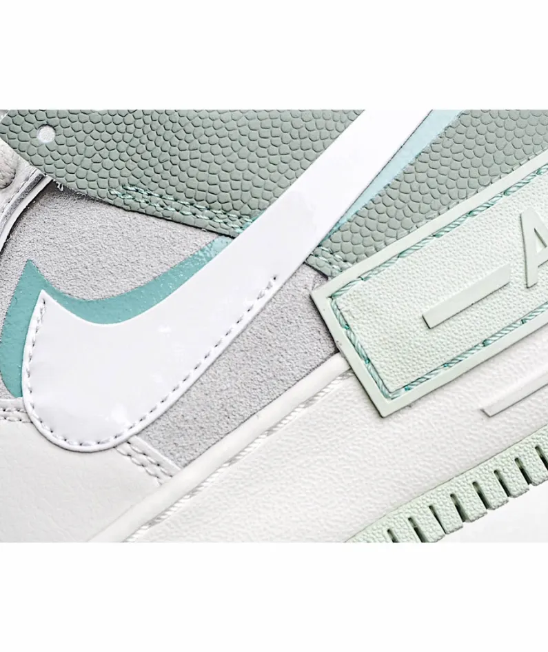 Nike WMNS Air Force 1 Shadow Low Top Sneakers Grey Green