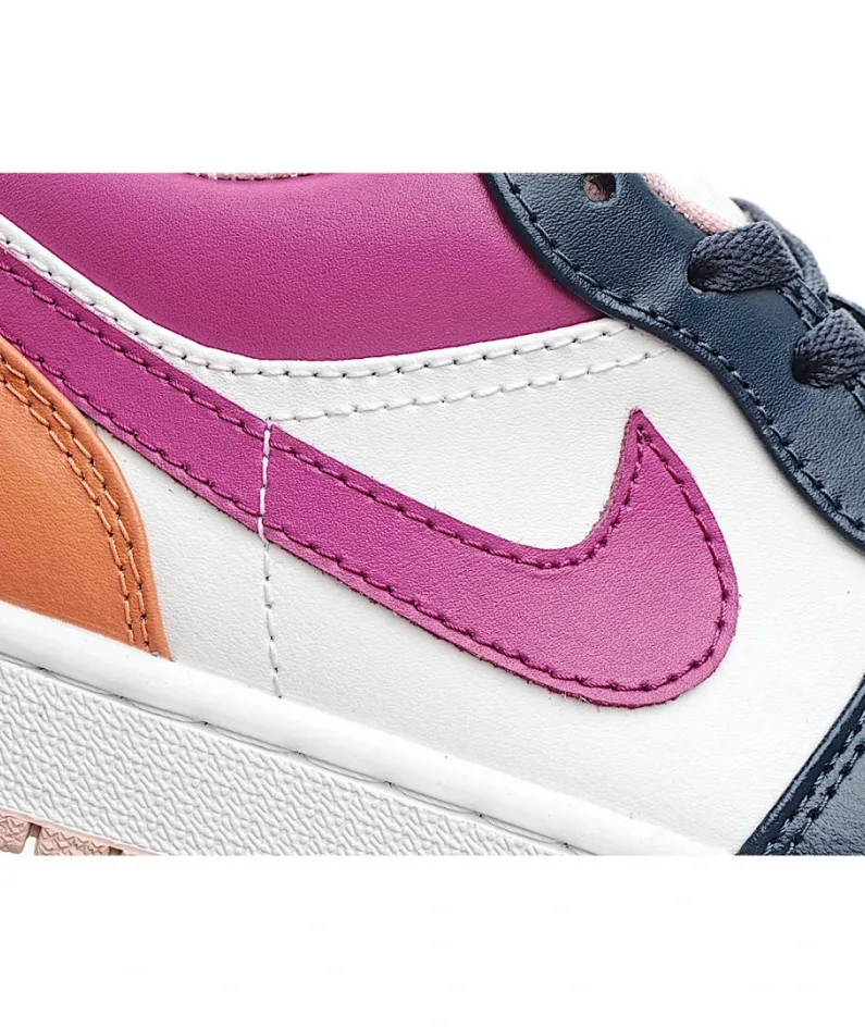 Air Jordan 1 Qiao Yi Low Top AJ1 Pink Purple Mandarin Duck