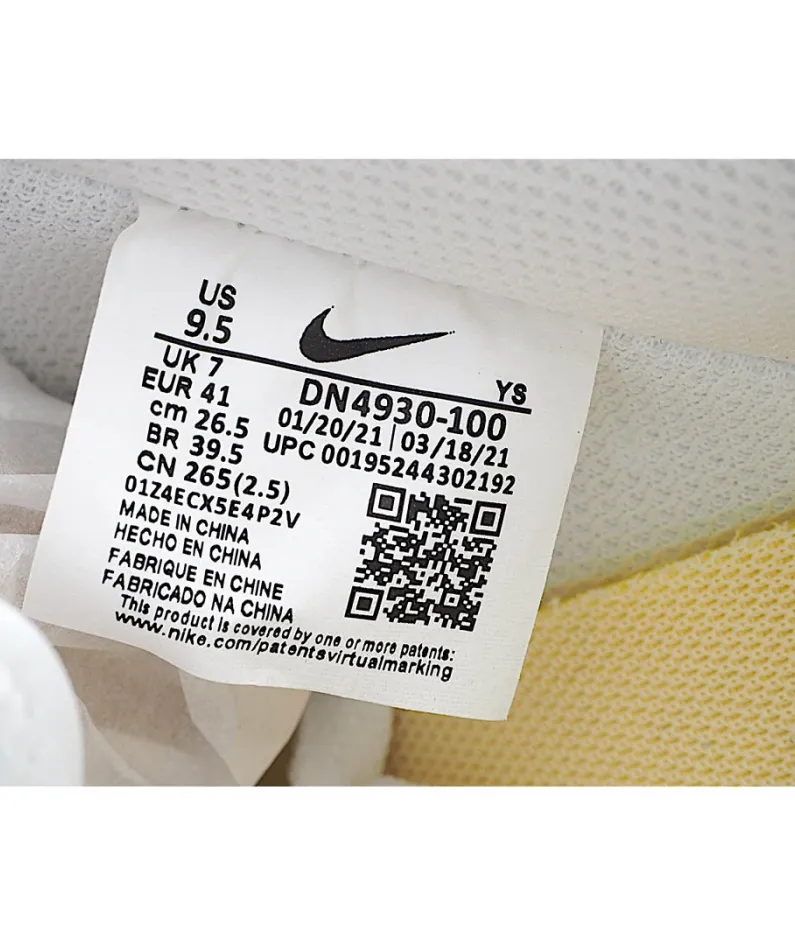 Nike Air Force 1 Low White Gray Yellow