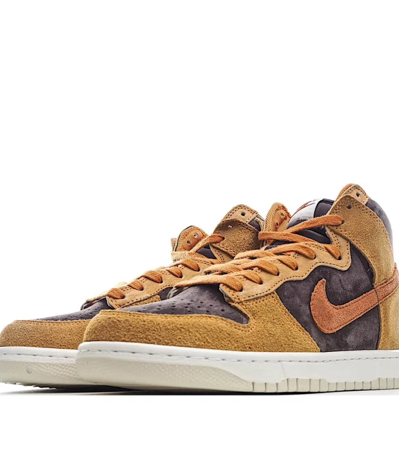 Nike Dunk High Dark Curry Yellow Black