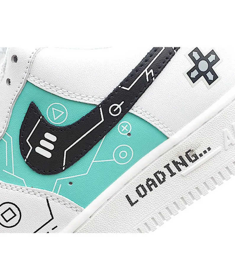 Nike Air Force 1 Low'07 White and Green Low Top