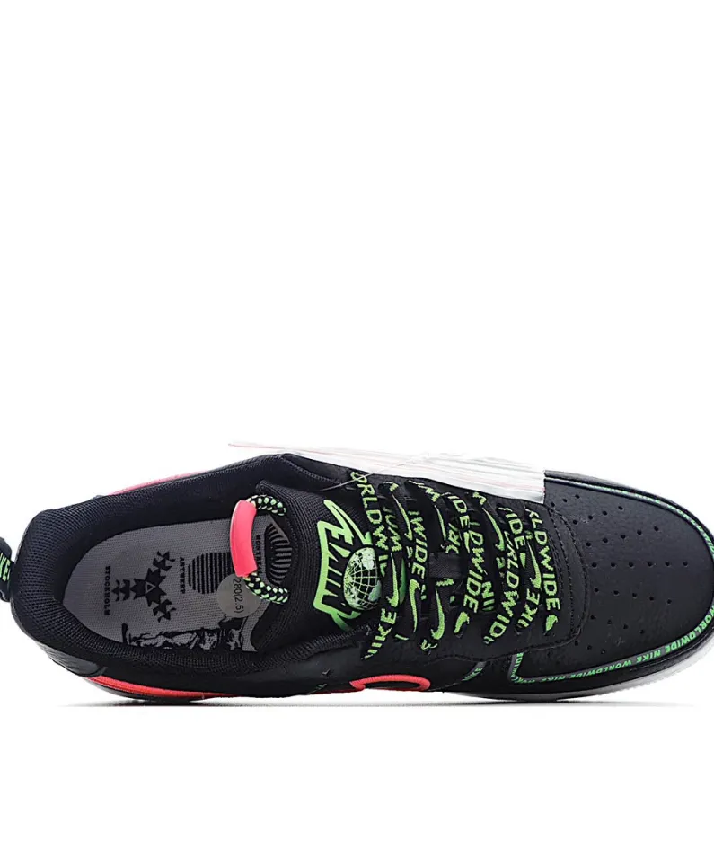 Nike Air Force 107 Low "World Wide" Black Green Red
