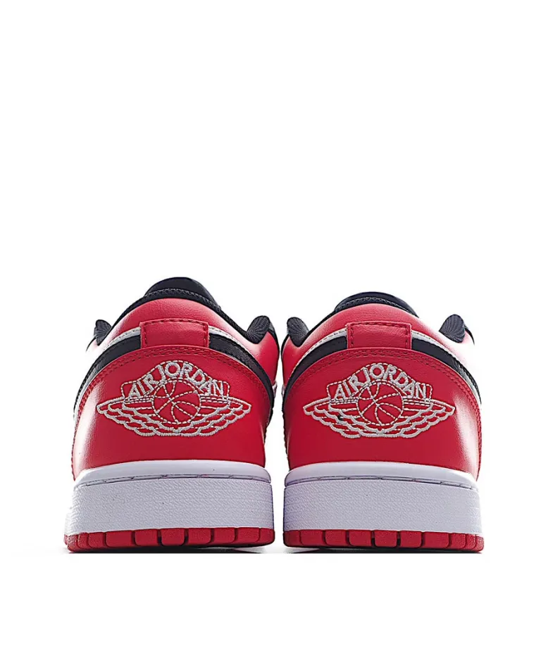 Air Jordan 1 Low Low Top Retro Culture Basketball Shoes Black Red Toe