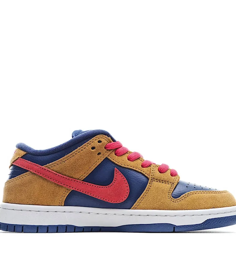 Nike SB Dunk Low Pro "Papa Bear Brown Red Blue