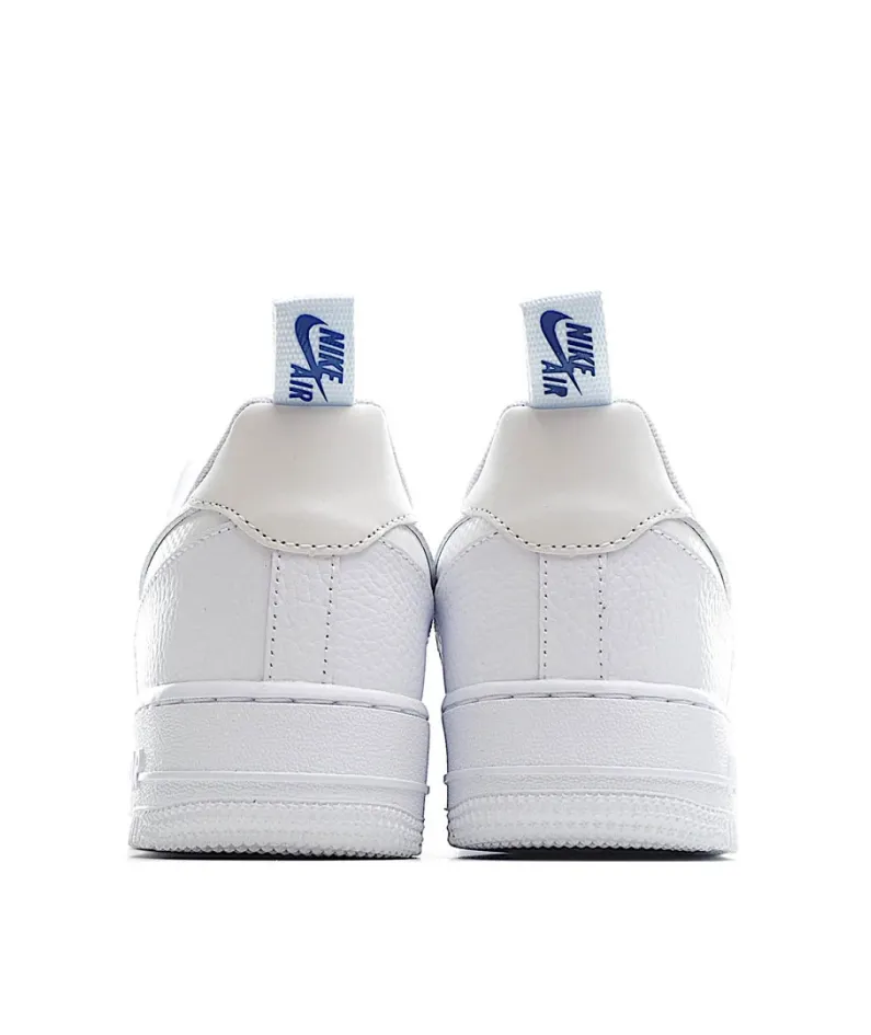 Nike Air Force 1 Low Top White and Blue Reflective