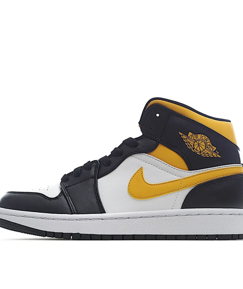 Air Jordan 1 Mid 'Black University Gold