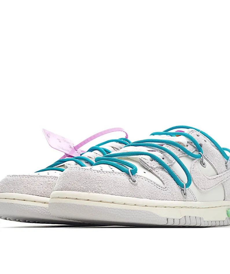 Nike SB Dunk OFF-WHITE Gray Green Purple