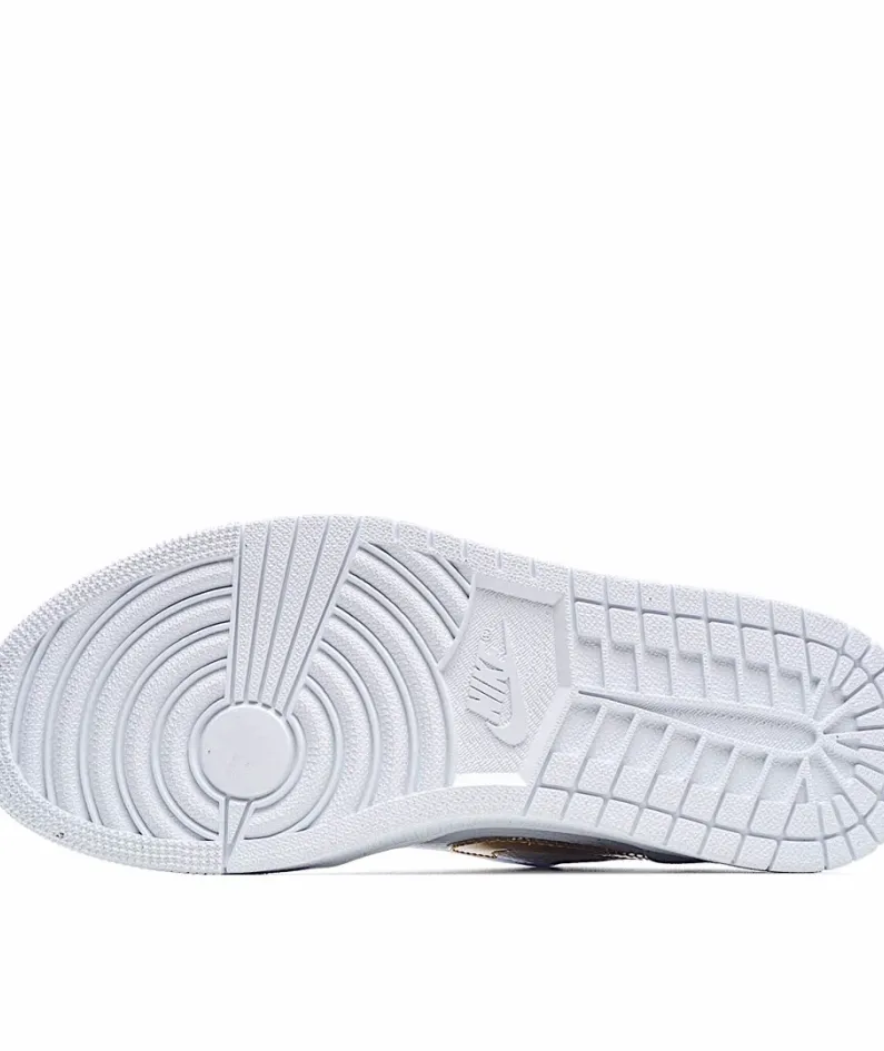 Wmns Air Jordan 1 Retro Low 'White Metallic Gold'