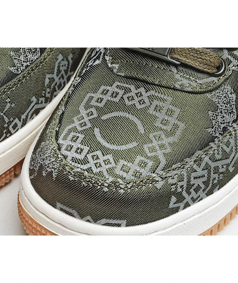 Nike CLOT X Nike Air Force 1 Green Silk