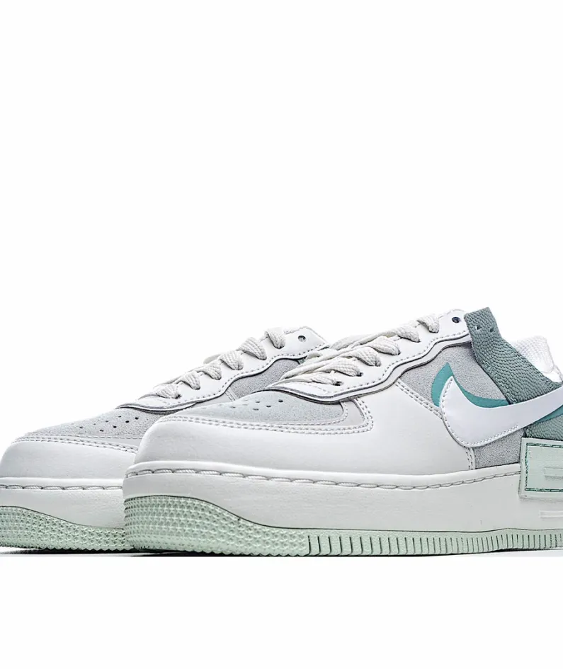 Nike WMNS Air Force 1 Shadow Low Top Sneakers Grey Green