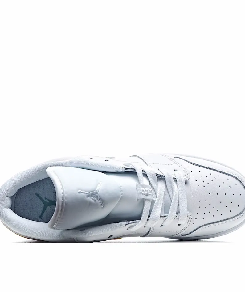 Nike Air Jordan 1 LowWhite/NeonAJ1 Low Top Classic Retro Culture Casual Sports Basketball Shoes