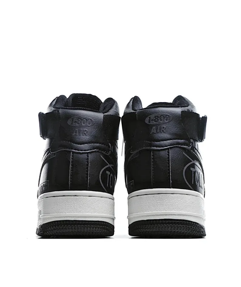 Nike Air Force 1 07 Premium Black Grey 3M Reflective