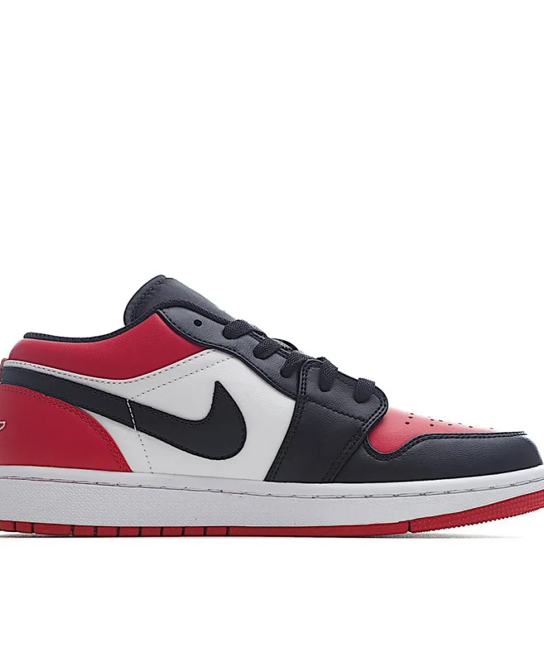  Air Jordan 1 Low GS 'Bred Toe'