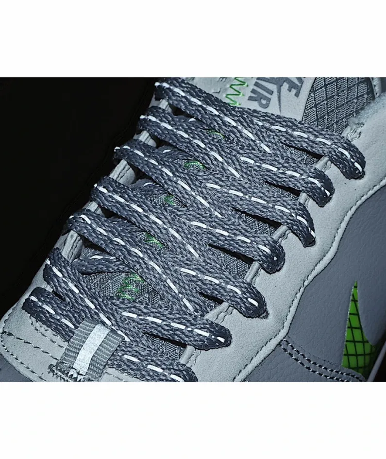 Nike Air Force 1 Low Grey-Green Drop Hook Low-Top Sneakers