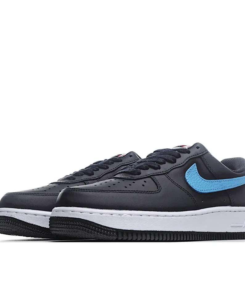 Nike Air Force 107 Low Black Blue Red Low Top