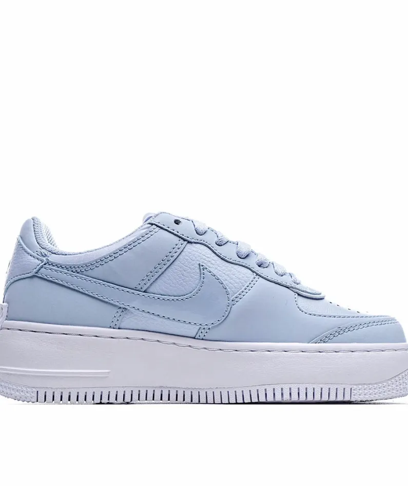 Nike Womens Air Force 1 AF1 Shadow White Hydrogen Blue  蓝云朵