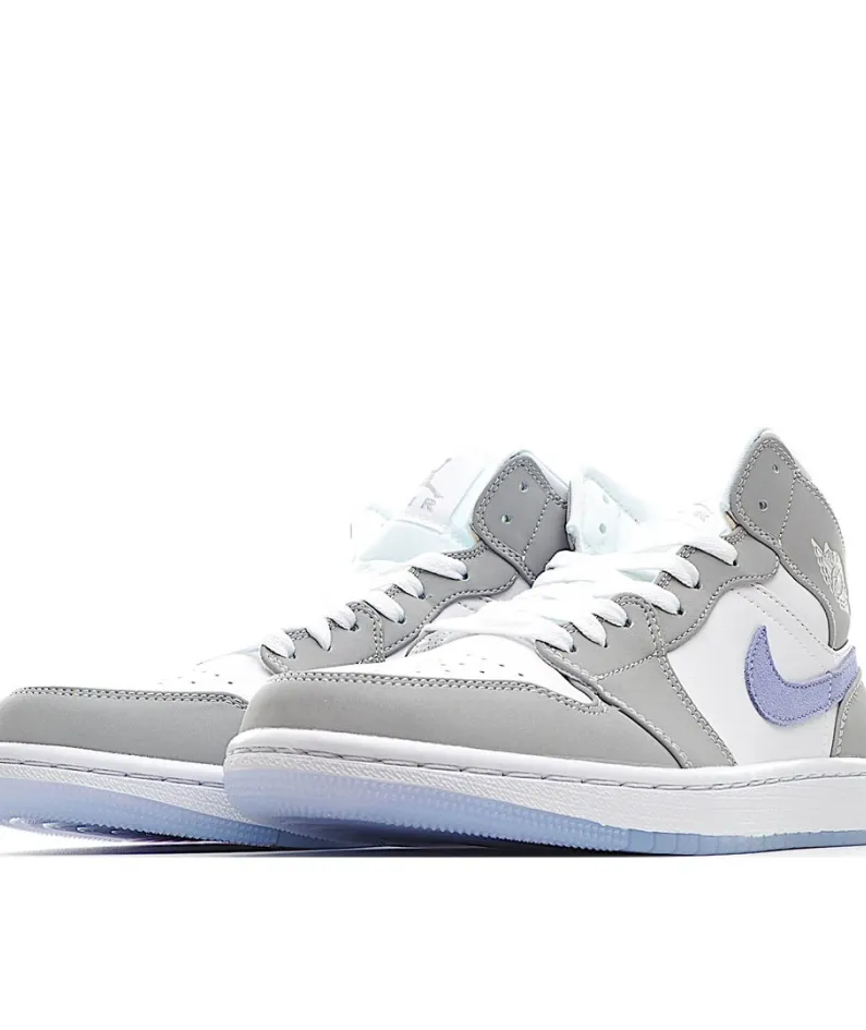 Wmns Air Jordan 1 Mid 'Wolf Grey Aluminum'