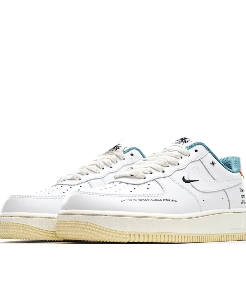 Nike Air Force 1 White Blue Orange