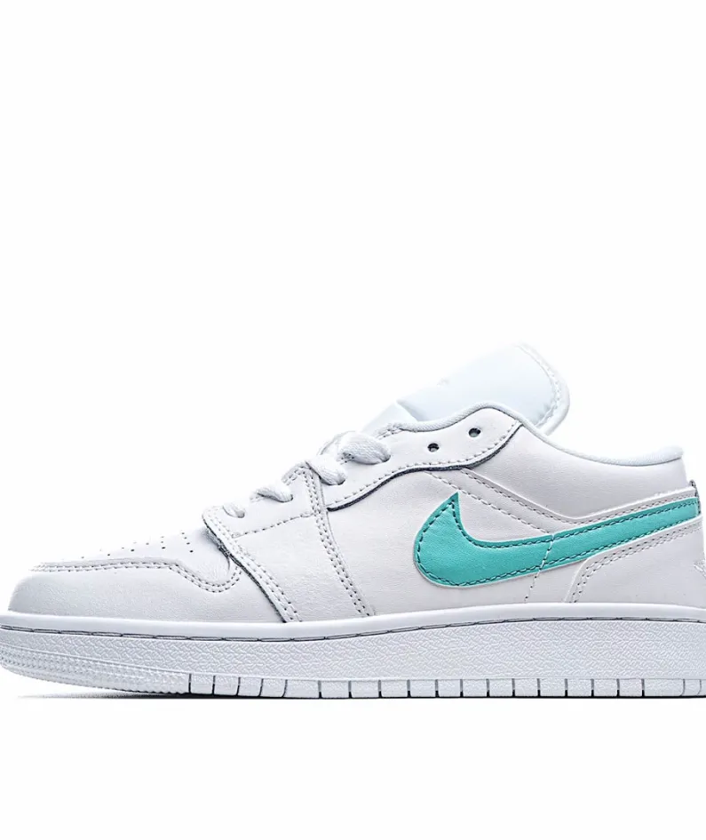 Nike Air Jordan 1 LowWhite/NeonAJ1 Low Top Classic Retro Culture Casual Sports Basketball Shoes