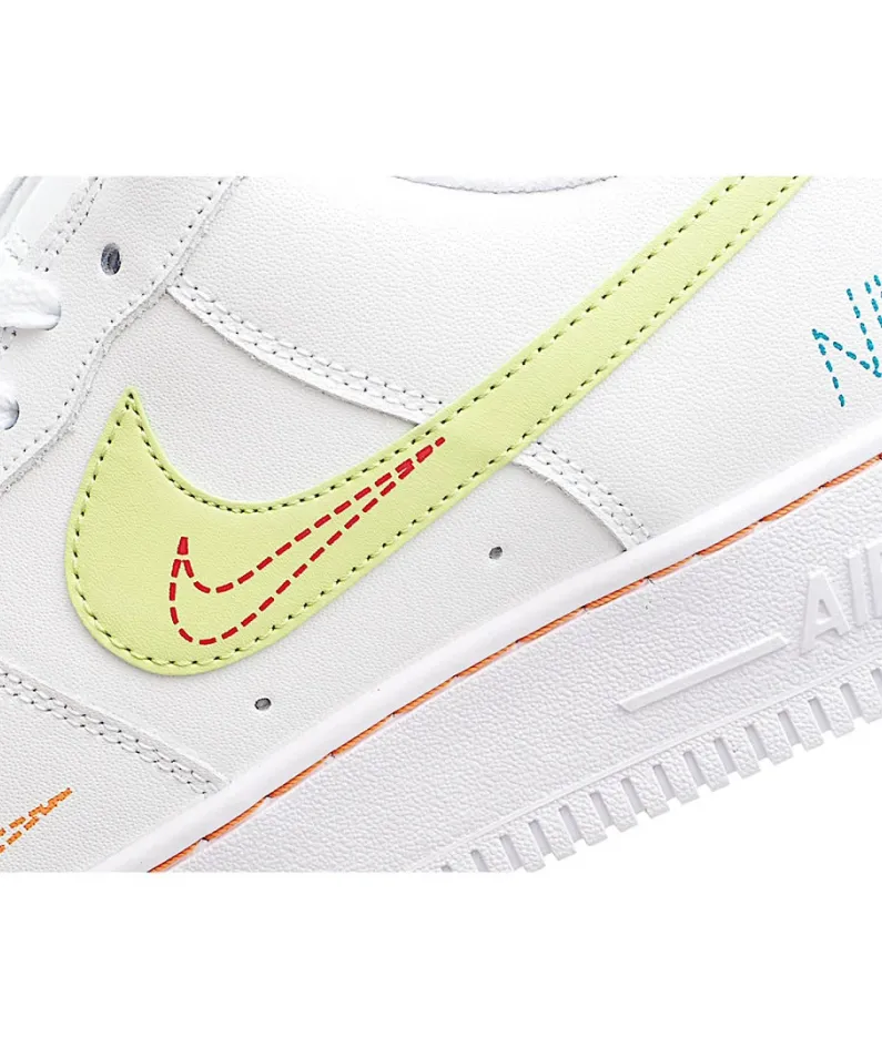 Nike Air Force 107 Low White Green Low Top
