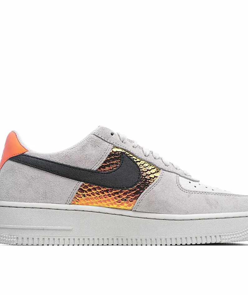 Nike Air Force 1 Low "IridescentSnakeskin Light Grey Beige