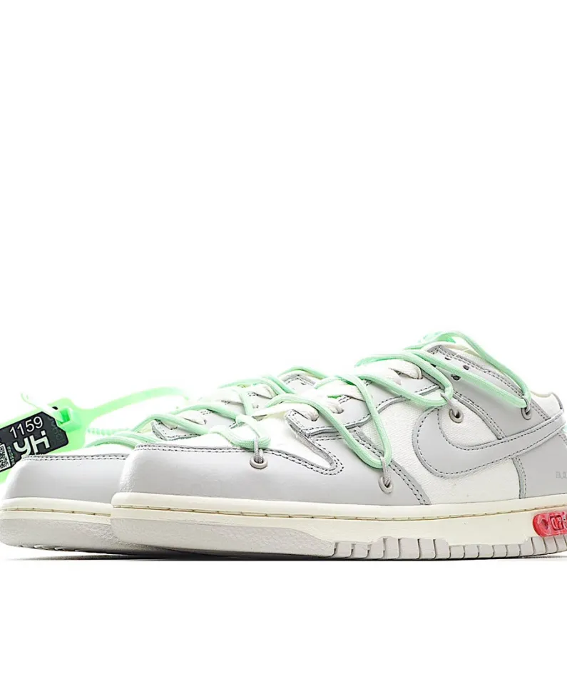 Nike 0ff-White x Nike Dunk Low "02 of 50" OW White Grey