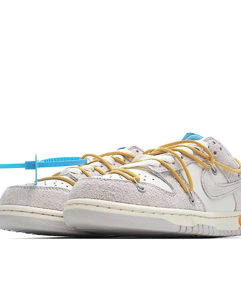 Nike SB Dunk OFF-WHITE Grey-Yellow-Blue
