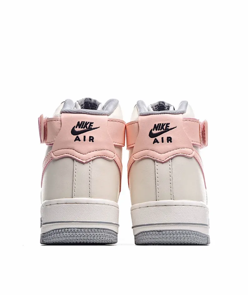 Nike Air Force 1 Mid High Top Beige Grey